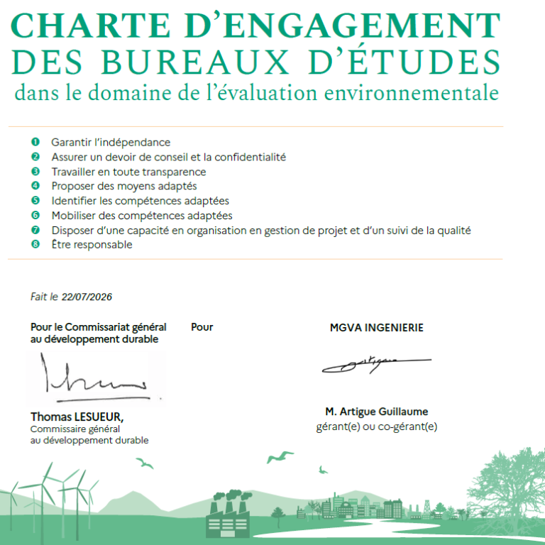 charte d'engagement des bureaux d'études
